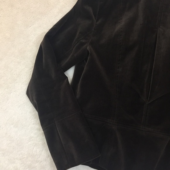 Kenmar Velour Jacket Brown Size 6 - Picture 6 of 8